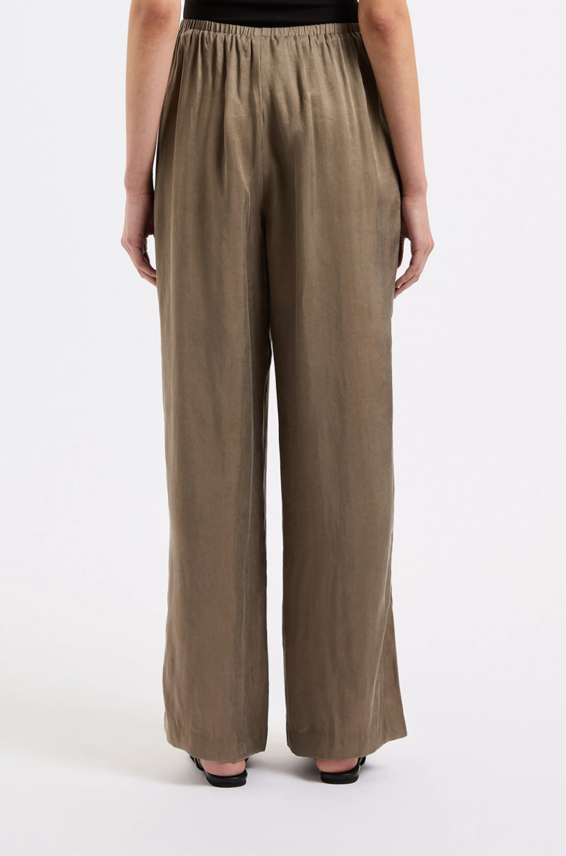 SESHNI TENCEL PANT - CHESNUT