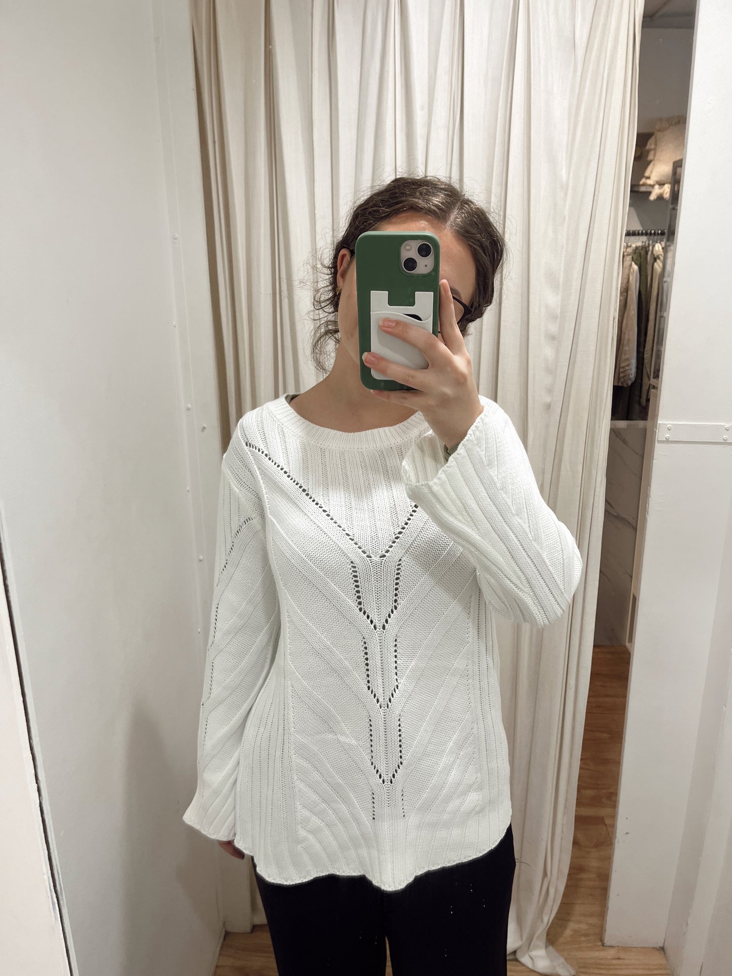 PALOMA KNIT TOP - WHITE