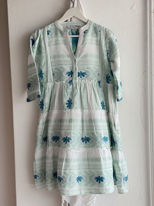 MEDITERRANEAN DRESS - MINT PALM