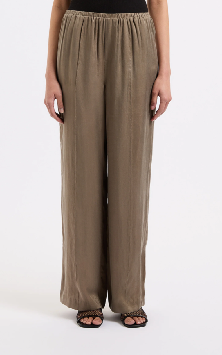 SESHNI TENCEL PANT - CHESNUT