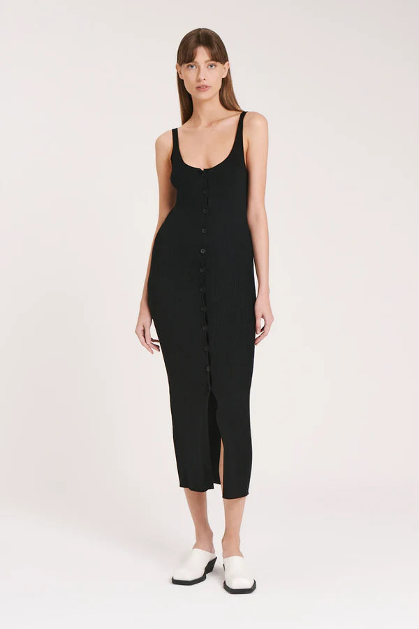 MALO KNIT DRESS- BLACK